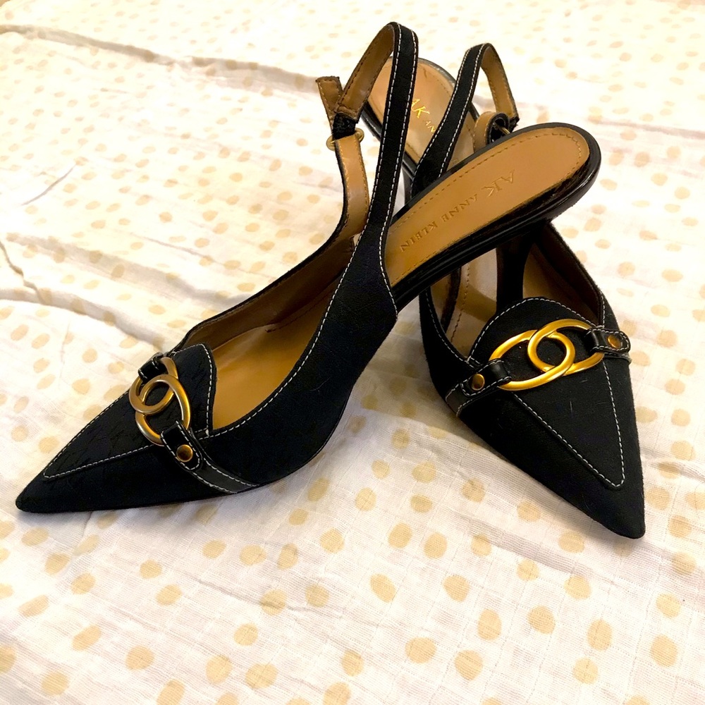 Anne Klein sling back pump black size 8.5